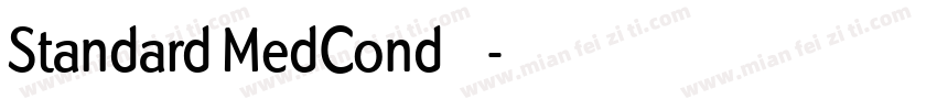 Standard MedCond字体字体转换